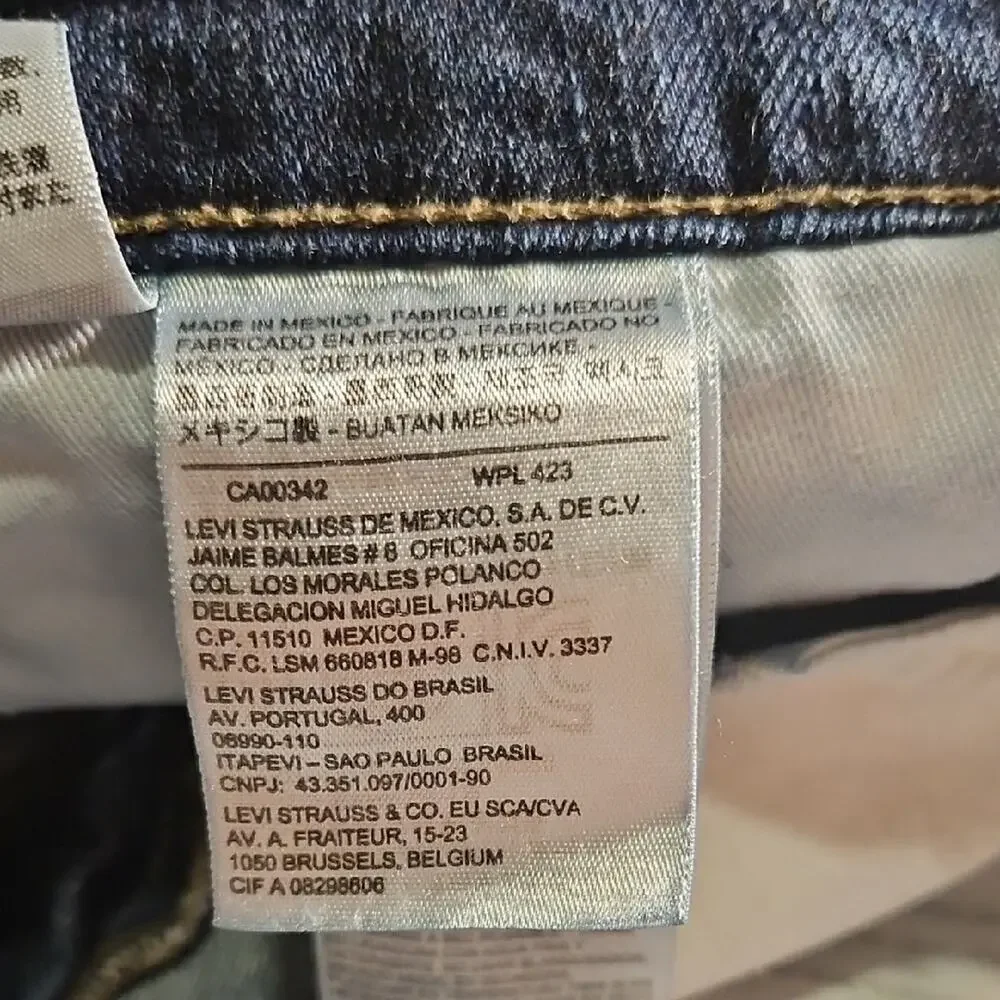Levi's Dark Blue Straight Jeans